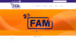 Desktop Screenshot of famplasticos.com.br