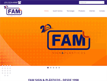 Tablet Screenshot of famplasticos.com.br